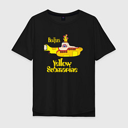 Мужская футболка оверсайз On a Yellow Submarine