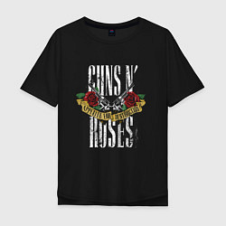 Мужская футболка оверсайз Guns N Roses Рок группа