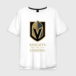 Мужская футболка оверсайз Knights are coming , Вегас Голден Найтс , Vegas Go