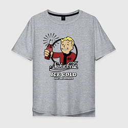 Футболка оверсайз мужская Fallout Nuka Cola Vault Boy Approved, цвет: меланж