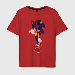 Мужская футболка оверсайз Sonic Exe Video game