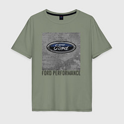 Футболка оверсайз мужская Ford Performance, цвет: авокадо