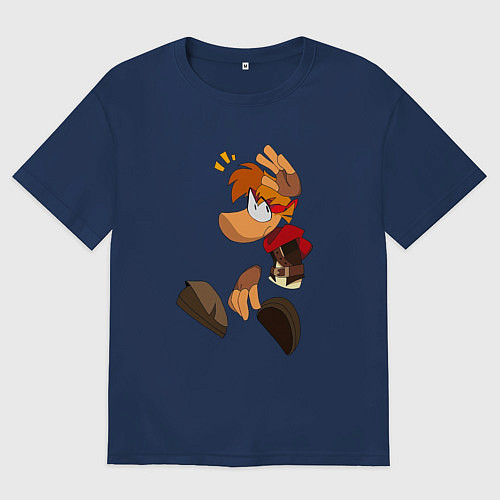 Мужская футболка оверсайз Rayman Рэйман Legends / Тёмно-синий – фото 1