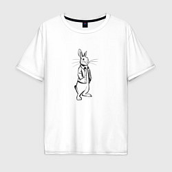 Мужская футболка оверсайз Rabbit Piter