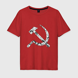 Мужская футболка оверсайз USSR AHEGAO СССР АХЕГАО