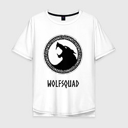 Футболка оверсайз мужская WOLFSQUAD, цвет: белый