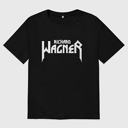Футболка оверсайз мужская Вагнер, цвет: черный
