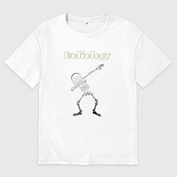 Мужская футболка оверсайз Скелет Radiology