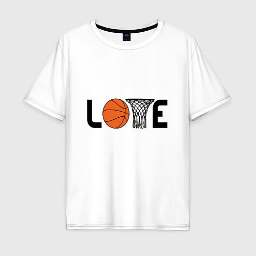 Мужская футболка оверсайз Love Game / Белый – фото 1