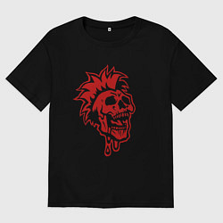 Мужская футболка оверсайз Бывших панков не бывает