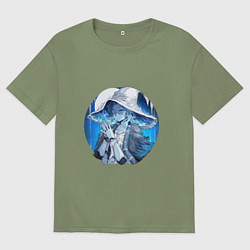 Футболка оверсайз мужская Ведьма Ренни, цвет: авокадо