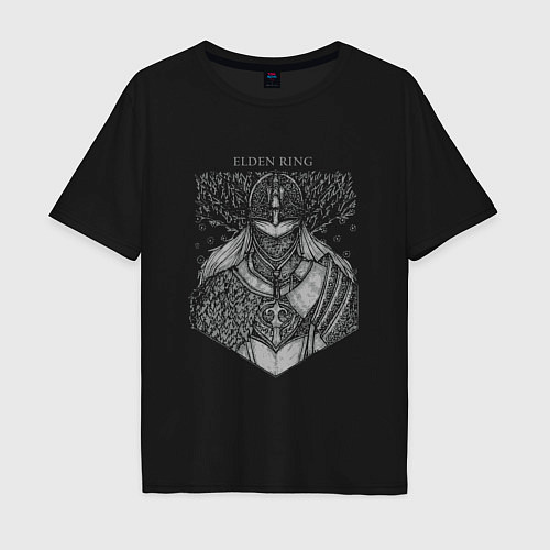 Мужская футболка оверсайз Рыцарь Elden Ring / Черный – фото 1