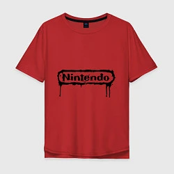 Футболка оверсайз мужская Nintendo streaks, цвет: красный