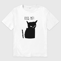 Мужская футболка оверсайз Поцелуй меня! Kiss me!