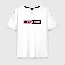 Мужская футболка оверсайз BLACKPINK ЛОГОТИП