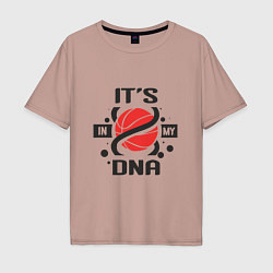 Мужская футболка оверсайз ДНК - Баскетбол