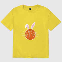 Мужская футболка оверсайз Basketball Bunny