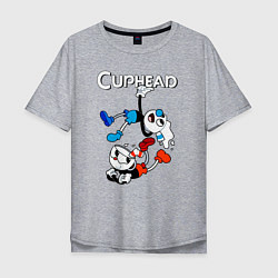 Мужская футболка оверсайз Cuphead Show