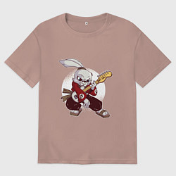 Мужская футболка оверсайз Rabbit Rocker