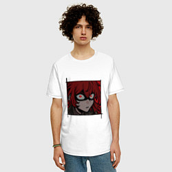 Футболка оверсайз мужская Злой Дилюк, цвет: белый — фото 2