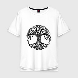 Мужская футболка оверсайз Кельтское дерево жизни