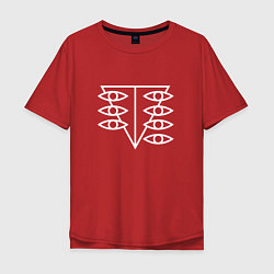 Футболка оверсайз мужская Seele logo, цвет: красный