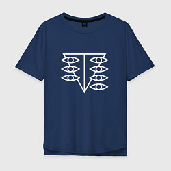 Футболка оверсайз мужская Seele logo, цвет: тёмно-синий