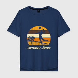 Мужская футболка оверсайз Volleyball - Summer Time