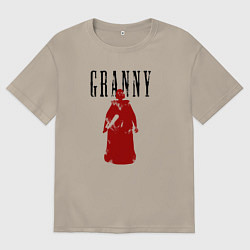 Мужская футболка оверсайз Бабка