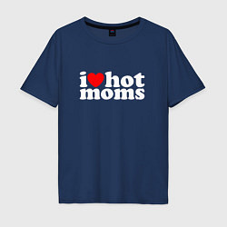 Мужская футболка оверсайз I LOVE HOT MOMS