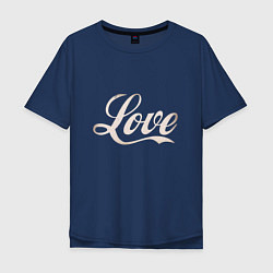 Мужская футболка оверсайз Любовь - Love