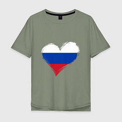 Мужская футболка оверсайз Russian Heart