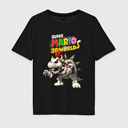 Футболка оверсайз мужская Dry Bowser Super Mario 3D World Nintendo, цвет: черный