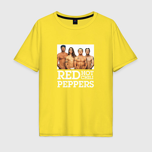 Мужская футболка оверсайз RHCP Red Hot Chili Peppers / Желтый – фото 1