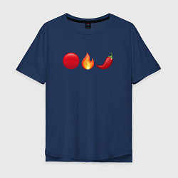 Мужская футболка оверсайз Emoji RHCP