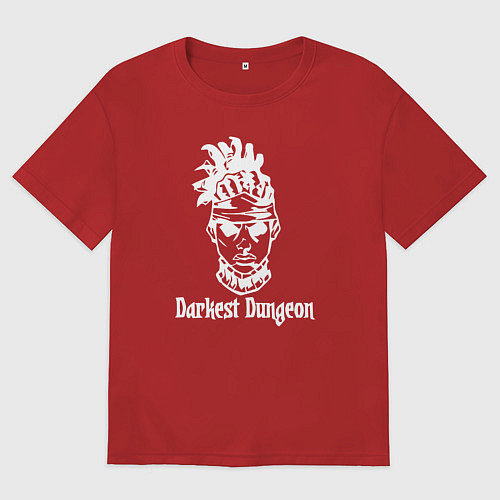 Мужская футболка оверсайз ТЕМНЕЙШЕЕ ПОДЗЕМЕЛЬЕ DARKEST DUNGEON, / Красный – фото 1