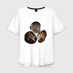Мужская футболка оверсайз Owl puzzle