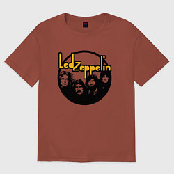 Мужская футболка оверсайз Led Zeppelin Лед Зеппелин