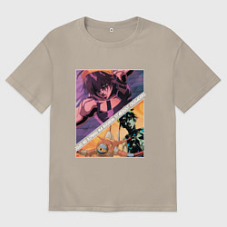 Футболка оверсайз мужская Наранча Гирга из ДжоДжо, цвет: миндальный