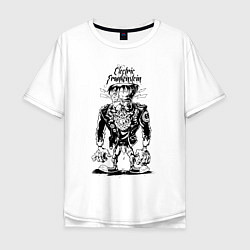 Мужская футболка оверсайз Electric Frankenstein Punk rock USA