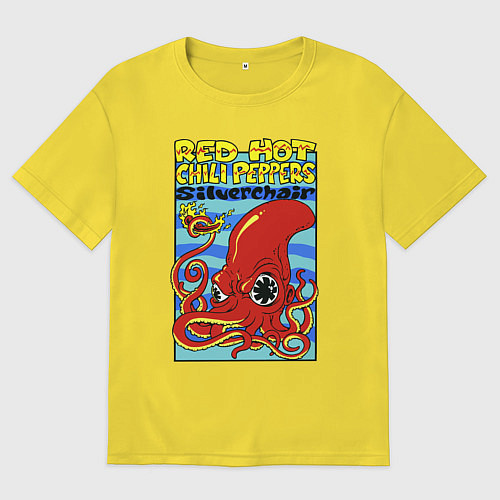 Мужская футболка оверсайз Red peppers / Желтый – фото 1