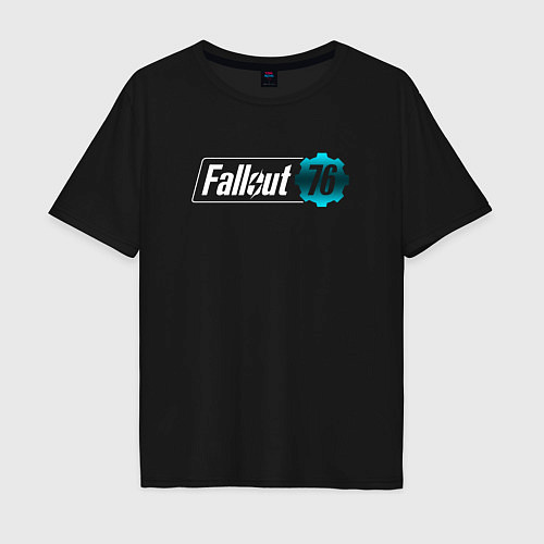 Мужская футболка оверсайз Fallout new vegas / Черный – фото 1