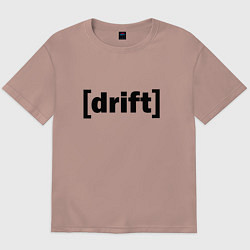 Футболка оверсайз мужская Drift Дрифт, цвет: пыльно-розовый