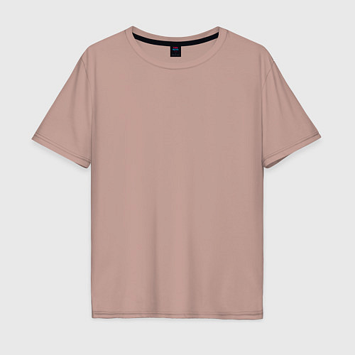 Мужская футболка оверсайз Обезьяны в шляпе и рубашке / Пыльно-розовый – фото 1