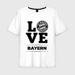 Футболка оверсайз мужская Bayern Love Классика, цвет: белый