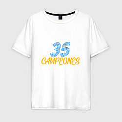 Футболка оверсайз мужская 35 Champions, цвет: белый
