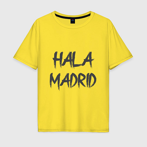 Мужская футболка оверсайз Hala - Madrid / Желтый – фото 1