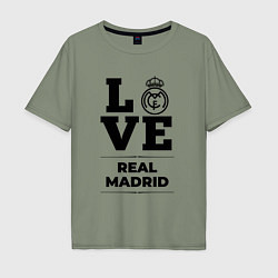 Мужская футболка оверсайз Real Madrid Love Классика