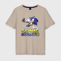 Мужская футболка оверсайз Sonic Colours Hedgehog Video game