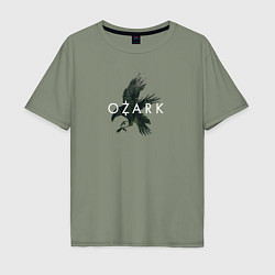 Футболка оверсайз мужская Logo Ozark, цвет: авокадо